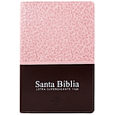 BIBLIA RVR60 LETRA 14 PUNTOS ROSA MARRON