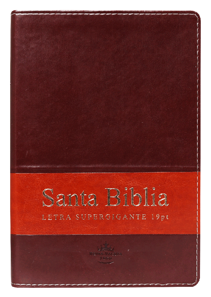 Biblia Reina Valera 1960 Grande Letra Supergigante Imitación Piel Marrón