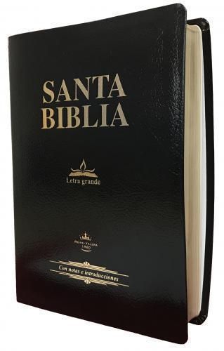 BIBLIA RVR60 PIEL FABRICADA NEGRO LETRA GIGANTE