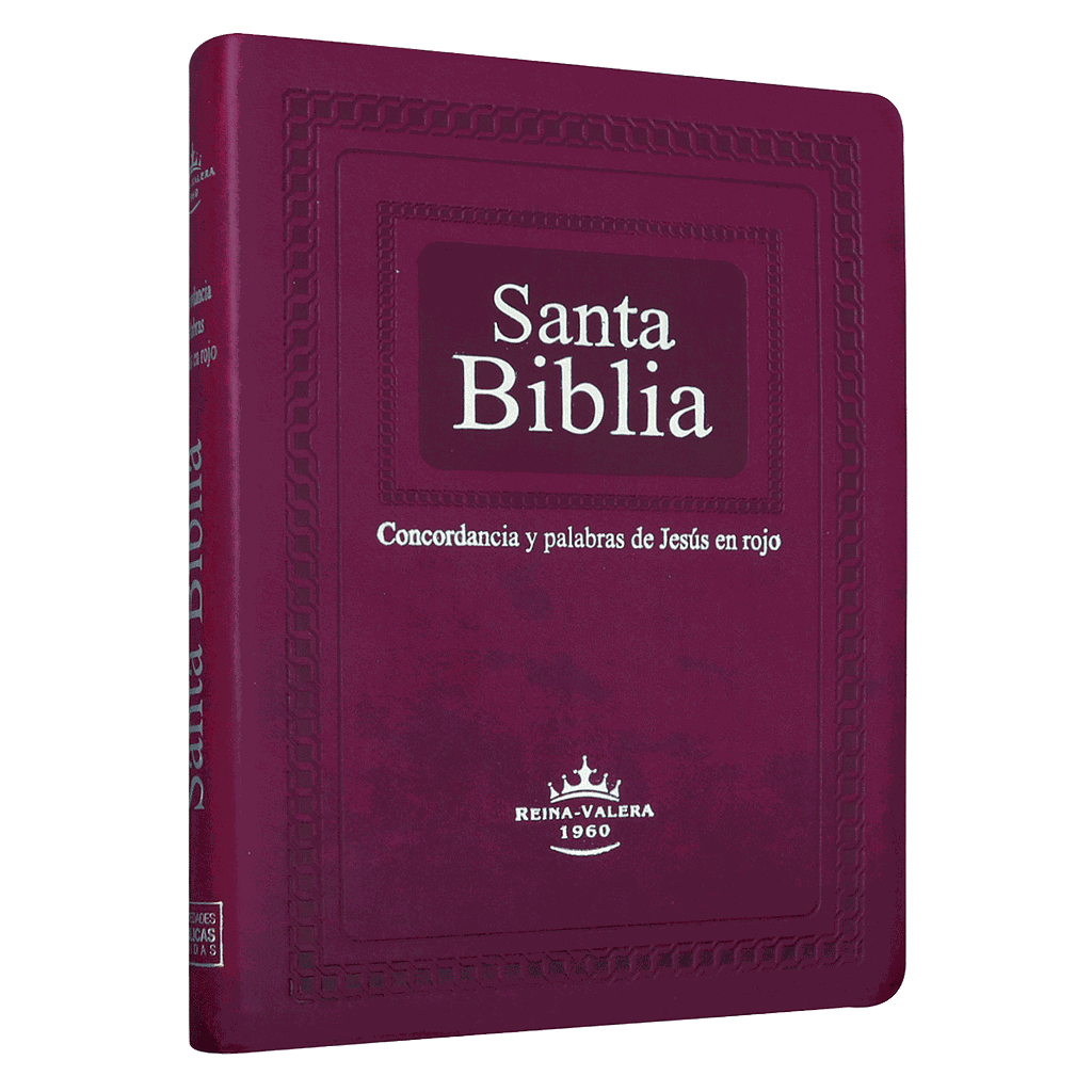 Biblia Reina Valera 1960 Grande Letra Gigante Imitación Piel Púrpura