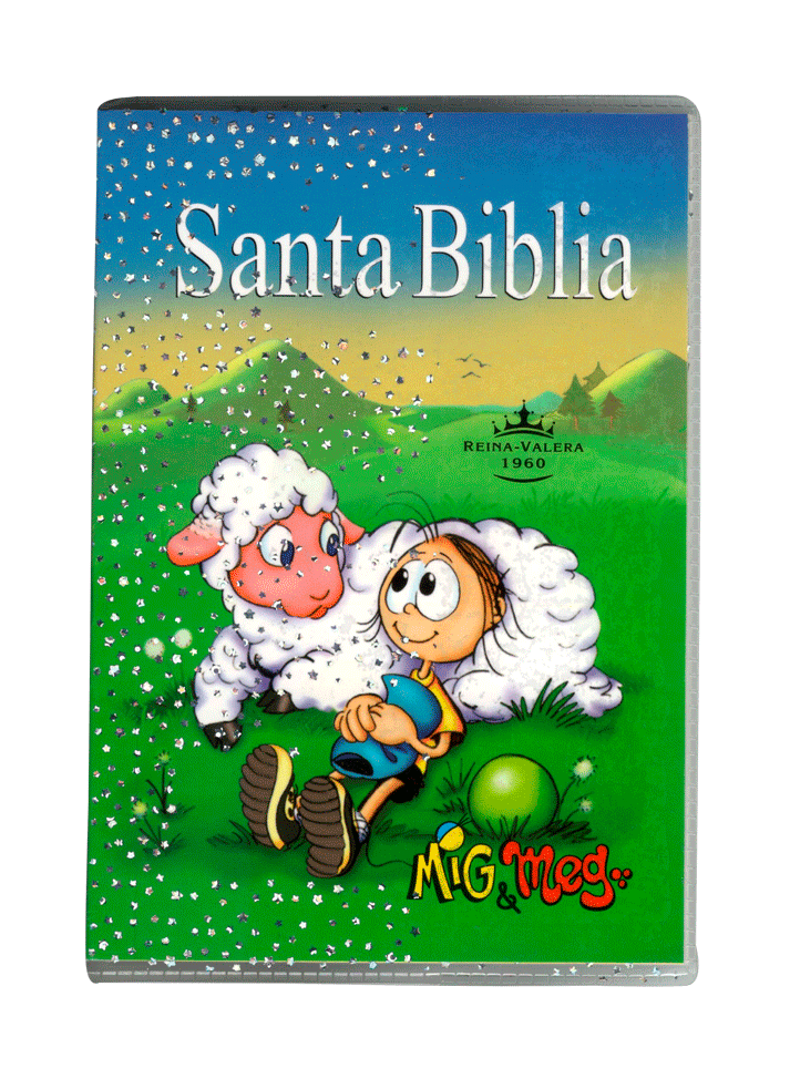 Biblia Misionera Infantil Reina Valera 1960 Chica Letra Chica Rústica Azu