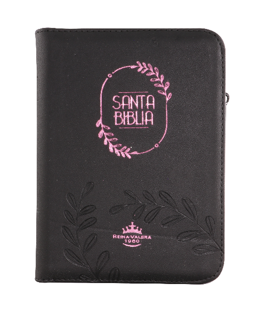 Biblia Reina Valera 1960 Chica Letra Chica Imitación Piel Negro