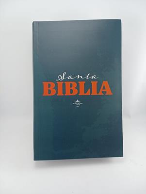 Biblia Reina Valera 1960 Mediana Letra Grande Tapa dura Azul QR