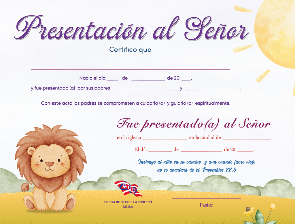 Certificado de Presentación LEON