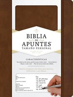Biblia De Apuntes RVR60 Tamaño Personal Café