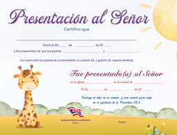 [IDPCERP] Certificado de Presentación JIRAFA