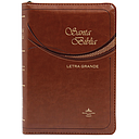 [SBM9314] Biblia letra grande, cafe con cierre.
