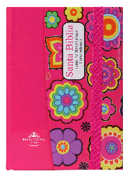 [SBM1822] Biblia Fuente de Bendiciones Reina Valera 1960 Chica Letra Mediana Tapa Dura Rosa