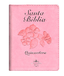 Biblia Fuente de Bendiciones Reina Valera 1960 Chica Letra Mediana Imitación Piel Quinceañera