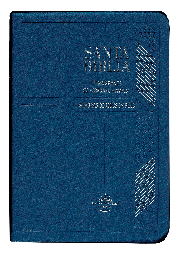 [SBM1080] Biblia Reina Valera 1960 Mediana Letra Grande Vinil Azul