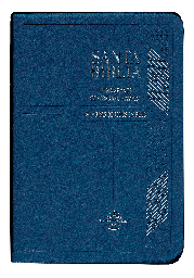 Biblia Reina Valera 1960 Mediana Letra Grande Vinil Azul
