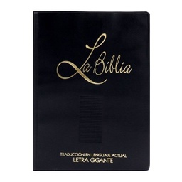[SBM0805] Biblia Traducción Lenguaje Actual Grande Letra Gigante Vinil Negro