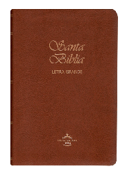 [SBM9551] Biblia Reina Valera 1960 Mediana Letra Grande Imitación Piel Café