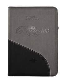 [SBM5692] Biblia de Estudio Oraciones Reina Valera 1960 Mediana Letra Grande Imitación Piel Gris Negro Código QR