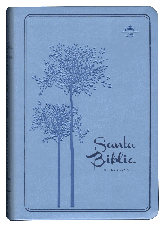 [SBM9489] Biblia Reina Valera 1960 Mediana Letra Grande Imitación Piel Azul