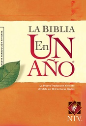 BIBLIA NTV EN UN AÑO TAPA RUSTICA