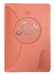 [SBM8085] Biblia Reina Valera 1960 Mediana Letra Grande Imitación Piel Rosa