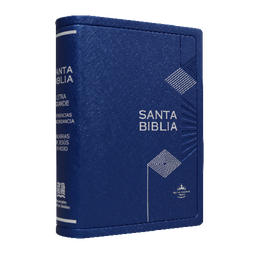 [SBM9332] Biblia Reina Valera 1960 Chica Letra Mediana MDM Vinil Azul