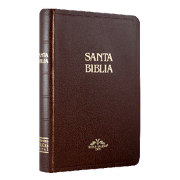 [SBM7962] Biblia Reina Valera 1909 Mediana Letra Chica Imitación Piel Café [VR055]