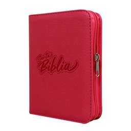 [SBM5847] Biblia Reina Valera 1960 Chica Letra Chica Imitación piel Rosa Código QR