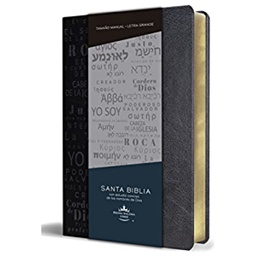 [CLC3494] Biblia RVR1960 Lt Grande Manual Simil Piel Negro Nombres de Dios