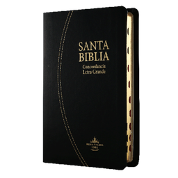 [SBM1230] Biblia Reina Valera 1960 Mediana Letra Grande Imitación Piel Negro